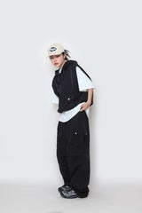 ワシショフードポケットベスト / WASHIHO hooded pocket vest