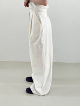 Dull bizo pintuck wide pants