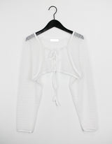 ベジボレロカーディガン/Vege Bolero Cardigan (2color)