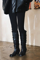 ブラーリーリンクルロングブーツ / BLURRY WRINKLE LONG BOOTS_3COLORS