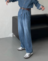 コールマンリネンツータックデニム / LE Coleman Linen Two-Tuck Denim