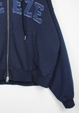 パッチフードジップアップ/hood zip-up