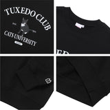 タキシードキャットクラブスウェットシャツ / TUXEDO CAT CLUB SWEATSHIRT BLACK