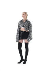 カットアウトミニスカート/CUT OUT MINI SKIRT