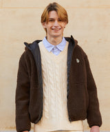 フリースオーバーサイズジャケット/RCH fleece oversized Jacket brown