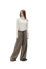 ヘリンボーンワイドパンツ/HERRINGBONE WIDE PANTS