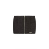 Denim Knit Blocking Top [BLACK] (6638381039734)