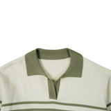 STRIPE COLLAR KNIT_OLIVE (6600102051958)