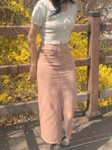イージーコットンロングスカート / Easy Cotton Long Skirt (3 colors)