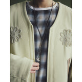 Vローハンド刺繍ジャケット / V-LOW HAND EMBROIDERY JACKET_ECRU