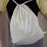 グロッシーストリングバッグ / GLOSSY STRING BAG_CREAM