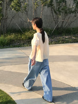 エリーストリングデニムパンツ