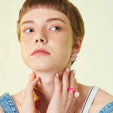 Daisy Pink Ring (6600582004854)