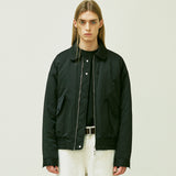 REVERSIBLE CWU-45P FLIGHT BOMBER JACKET BLACK