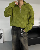 ツイストポタリーハーフジップアップ (4 colors)