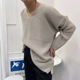 SKハッチVネックニット/SK Hacchi V-neck Knitwear (5 colors)