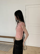 レッチアイレットナイロンポケットカーゴロングワイドパンツ/Retch Eyelet Nylon Pocket Cargo Long Wide Pants