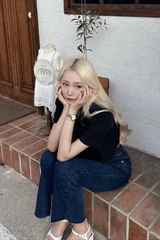 ワイドフィットスリットデニムパンツ / WIDE FIT SLIT DENIM PANTS [16627]