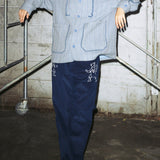 ナイトベア刺繡コーデュロイパンツ/KNIGHY BEAR EMBROIDERED CORDUROY PANTS