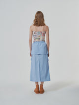 NYLON REVERSE LONG SKIRT (6682318274678)