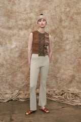 [22S] MIXED KNIT VEST