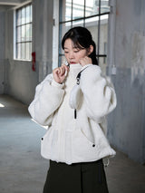 REVERSIBLE FLEECE MIX JACKET