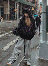 (UNISEX)アーサーデニムハーフスエットトレーニングパンツ