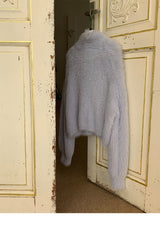 Conch angora turtleneck knit