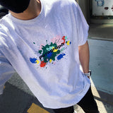 パラグラフペイントTシャツ / paragraph paint T-shirt 5color (6546260328566)
