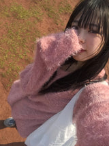 ヘアリーラウンドニットT
