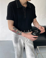 ザネクスト25mmモノグラムメッシュレザーベルト / THE NEXT 25mm Monogram Mesh Leather Belt