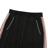 CHERRY LACE POINT STRAIGHT TRACK PANTS [BLACK]