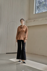 シーモアストリングブラウス/SEYMOUR STRING BLOUSE_BROWN