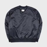 ノスタルジア サテンスウェットシャツ/NOSTALGIA SATIN SWEATSHIRT (NAVY)