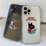 アイスブラック　サンタサムキャットスマホケース