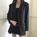 Tebi ベーシック ボクシー オーバーフィット ミニブレザー ジャケット