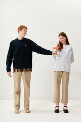 キルシーミドルチェリーポケット付きトレーナー／UNI MIDDLE CHERRY POCKET SWEATSHIRT KA [NAVY] (6597380702326)