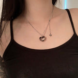 dark heart necklace