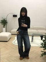 バレンタインオーバーワイドジーンズ