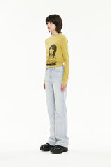 キルシーシネマグラフィックロングTシャル／KIRSH CINEMA GRAPHIC LONG SLEEVE T-SHIRT [MUSTARD]