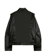 87-STAN028 [Vegan Leather] マルチプラックケットレザージャケット