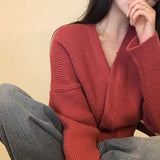 [Belied made] Monet V-neck hidden knit cardigan