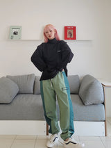 VENTIQUE Square embroidery jogger PT 5color (6636421251190)