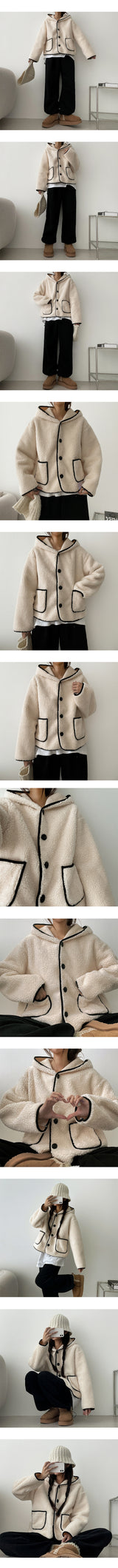 Kitapogul Wool Hooded Mustang Jacket
