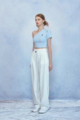 HIDE One Shoulder Top (Sky Blue) (6570998038646)
