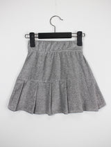 ミニ ベルベット プリーツ スカート / Mini Velvet Pleated Skirt (4color)