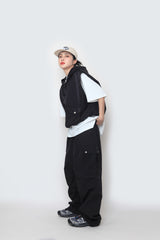 ワシショフードポケットベスト / WASHIHO hooded pocket vest