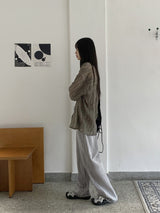 ホンダ アイスウォッシング 夏生地 ロング ワイド デニム パンツ /Honda Ice Washing Summer Fabric Long Wide Denim Pants