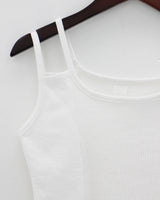 アンバランススリーブレス/Unbalanced sleeveless (3color)