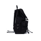 [After Pray Edition] 2-Pocket Cotton Cargo Rucksack (Black&Nickel)